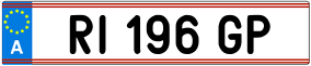 Trailer License Plate